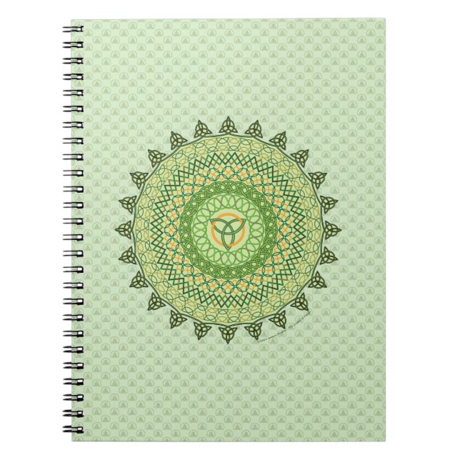 Espiral Caderno do Dia de São Patrício Celta (Frente)