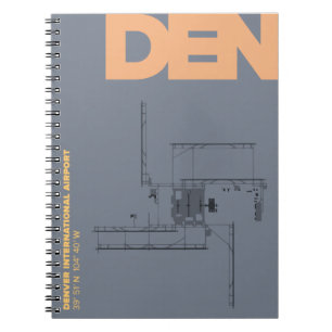 Espiral Caderno do diagrama do aeroporto de Denver (ANTRO)