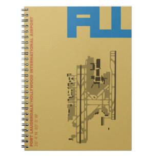 Espiral Caderno do diagrama do aeroporto de Fort