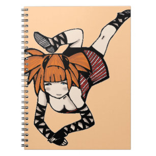 Espiral Caderno do Diário dos desenhos animados da menina