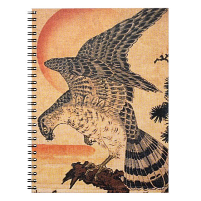 Espiral Caderno do falcão de Kuniyoshi (Frente)