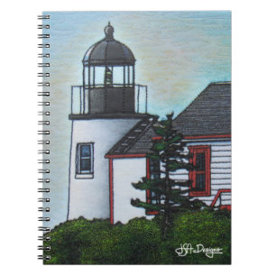 Espiral Caderno do farol da arte de matéria têxtil