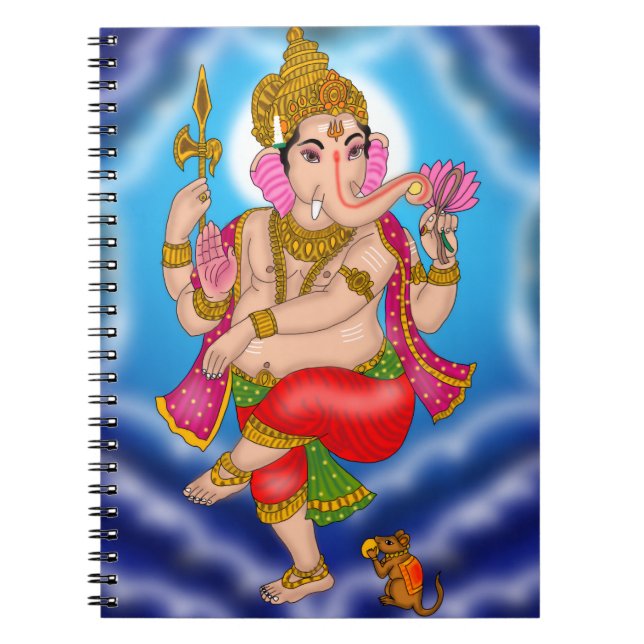 Espiral Caderno do Ganesha Dançante (Frente)