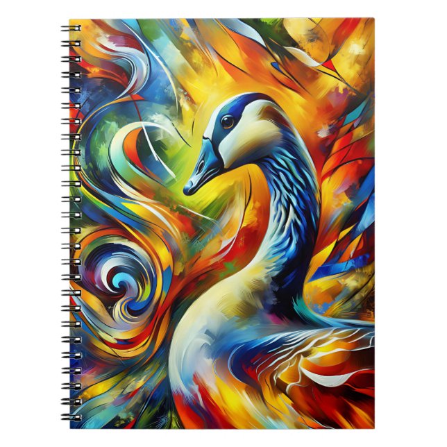Espiral Caderno do Ganso Fenix Chama (Frente)