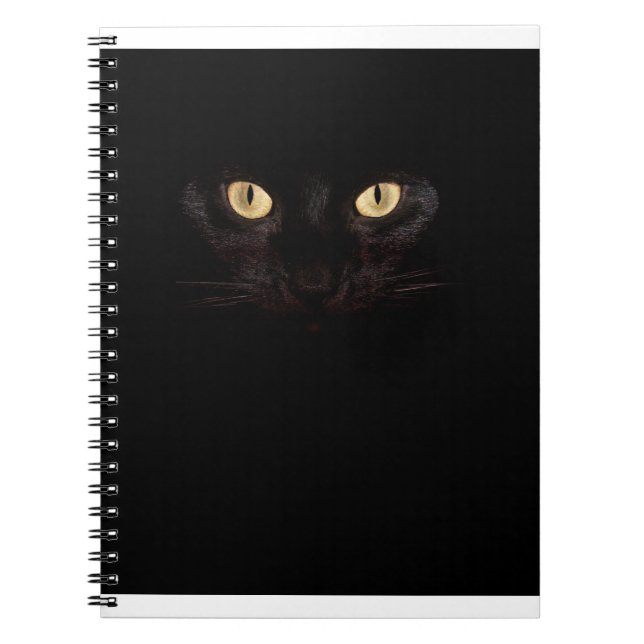 Espiral caderno do gato preto (Frente)
