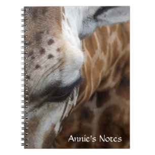 Espiral Caderno do girafa