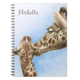 Espiral Caderno do girafa & da vitela