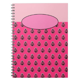 Espiral Caderno do inseto da joaninha