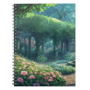 Espiral Caderno do Jardim Encantado