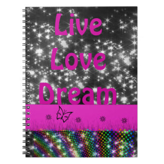 Espiral Caderno do live&dream da faísca