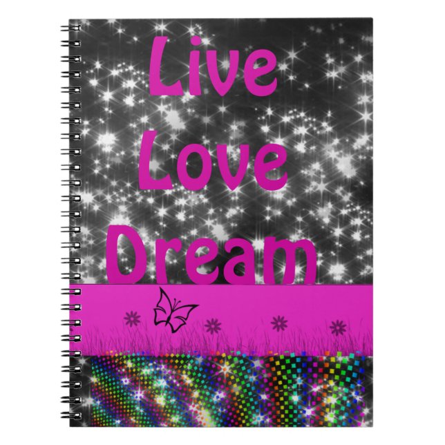 Espiral Caderno do live&dream da faísca (Frente)