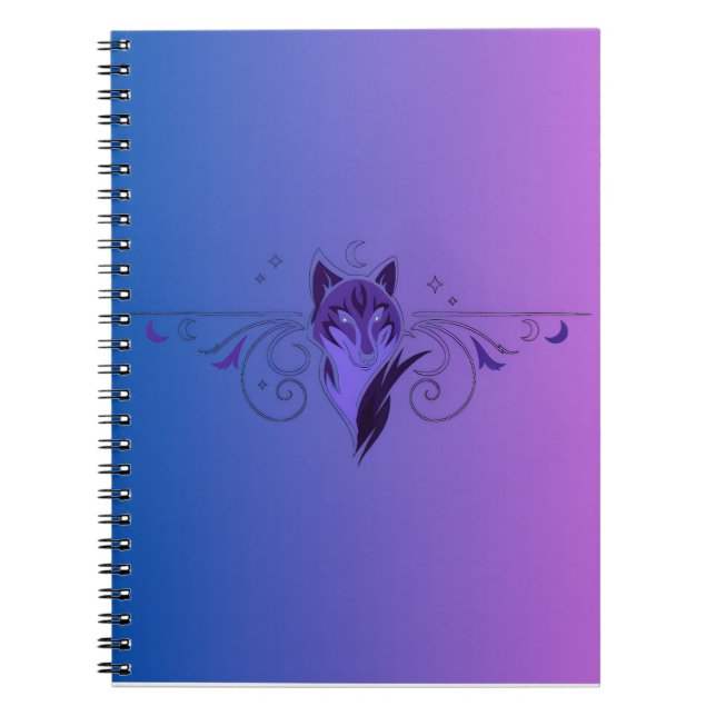 Espiral Caderno do lobo roxo (Frente)