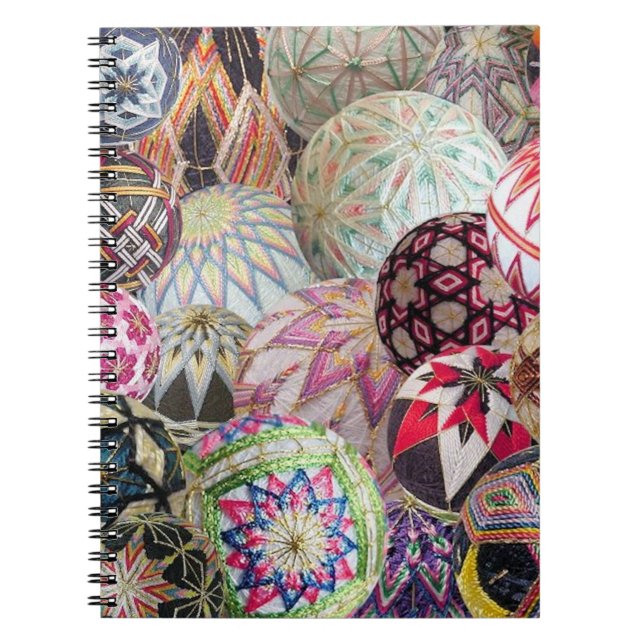 Espiral Caderno do montagem de Temari - páginas alinhadas (Frente)