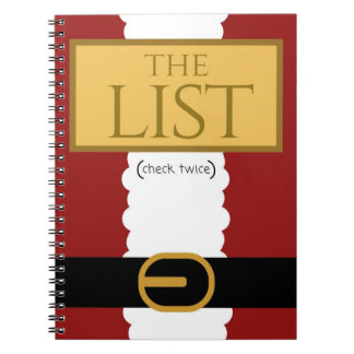 Espiral Caderno do papai noel do Natal