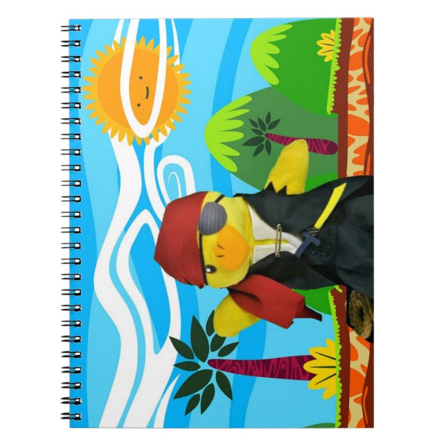 Espiral Caderno do Pirata Danny Duck (Frente)
