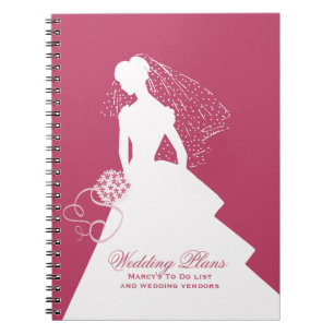 Espiral Caderno do planejador do casamento da noiva