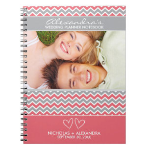 Espiral Caderno do planejador do casamento do teste padrã