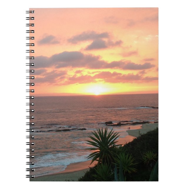 Espiral Caderno do por do sol (Frente)