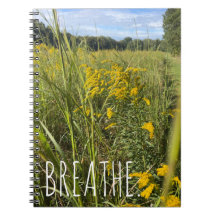 Caderno do Prado de Flores Silvestres Amarelas Res
