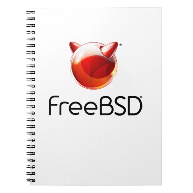 Espiral Caderno do projeto de FreeBSD (Frente)
