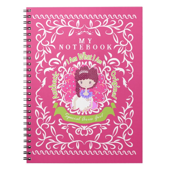 Espiral Caderno do signo de Áries (Frente)