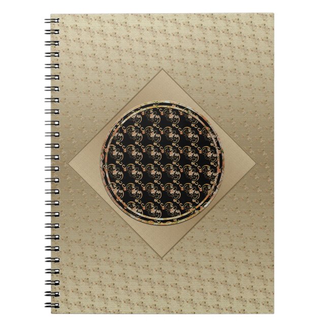 Espiral Caderno do Símbolo do Morcego Chinês (Frente)