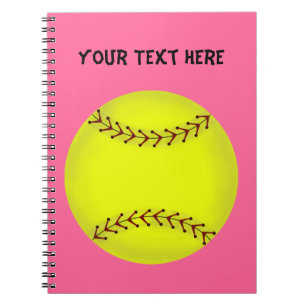 Espiral Caderno do softball de Fastpitch