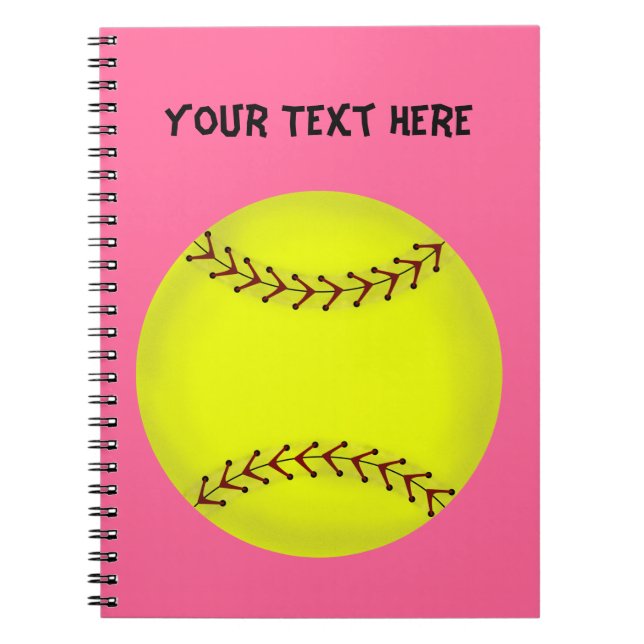 Espiral Caderno do softball de Fastpitch (Frente)