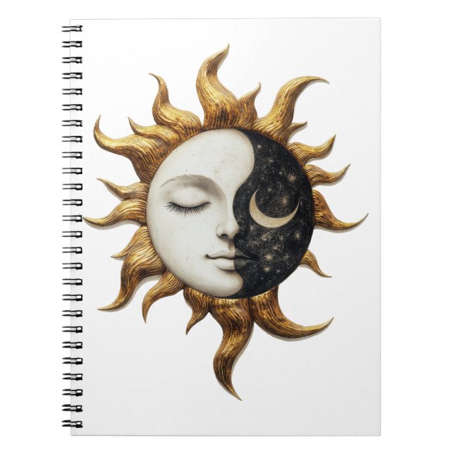 Espiral Caderno do Sol e da Lua Celestial (Frente)
