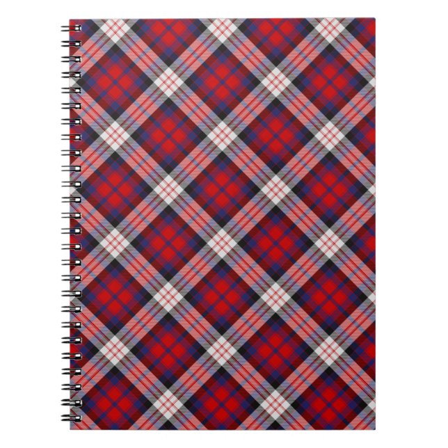 Espiral Caderno do Tartan de MacDonald (Frente)