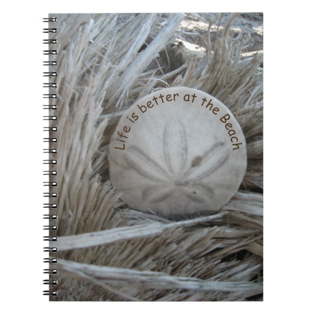 Espiral Caderno do tema da praia (Frente)