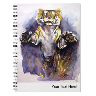 Espiral Caderno do tigre do tigre