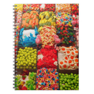 Espiral Caderno doce da loja dos doces coloridos