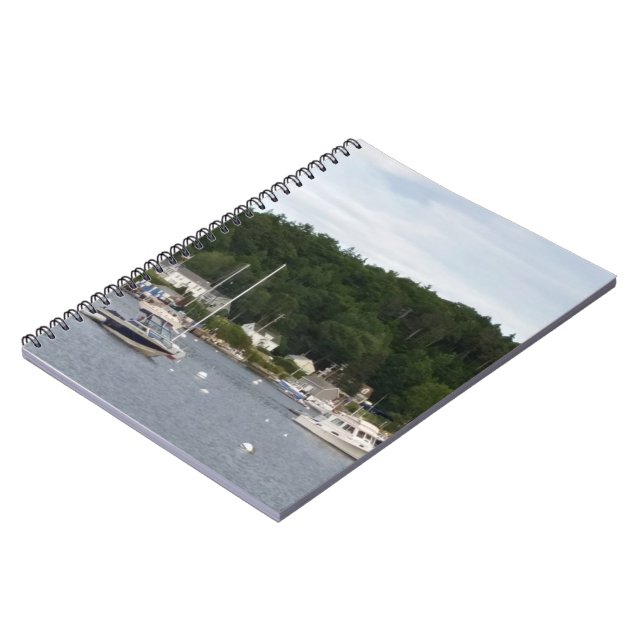 Espiral Caderno dos barcos do porto de Boothbay (80 (Left Side)