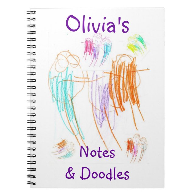Espiral Caderno dos Doodles de Olivia (Frente)