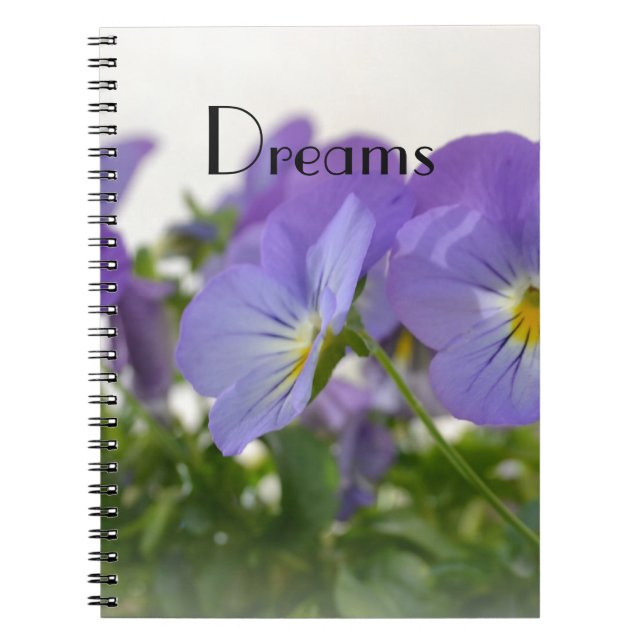 Espiral Caderno dos Pansies dos sonhos (Frente)