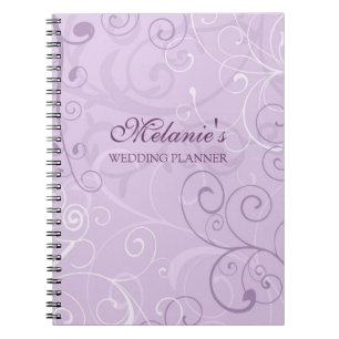 Espiral Caderno dos redemoinhos da lavanda do planejador