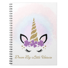 Espiral Caderno dos Sonhos de Unicórnio