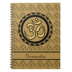 Espiral Caderno Dourado do OM