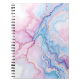 Espiral caderno efeito mármore