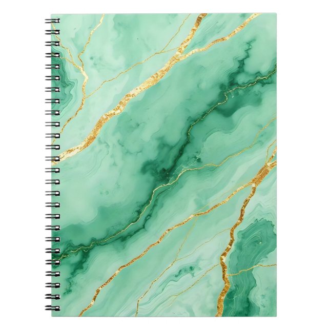 Espiral caderno efeito mármore (Frente)