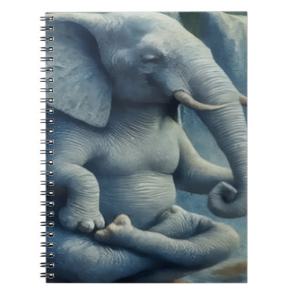 Espiral Caderno Elefante Azul