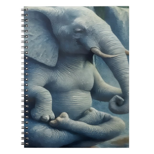 Espiral Caderno Elefante Azul (Frente)