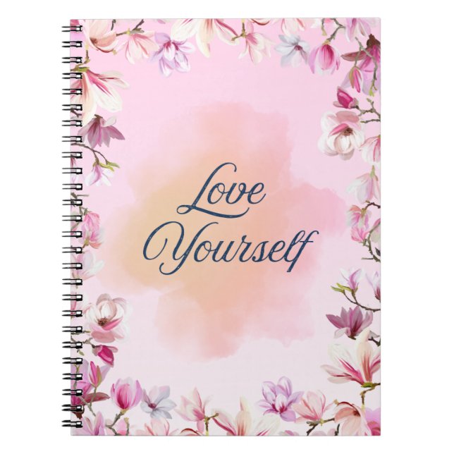 Espiral Caderno Elegante 'Ame a Si Mesmo' (Frente)