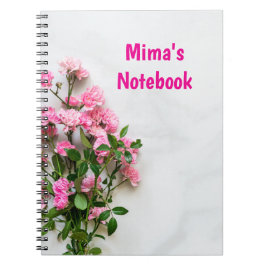 Espiral Caderno elegante com primeiro nome personalizado e