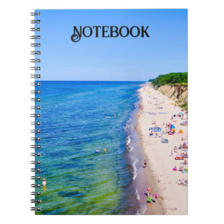 Espiral Caderno Elegante da Bela Praia do Mar