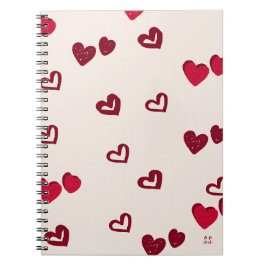 Espiral Caderno em Formato de Coração