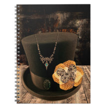 Caderno encadernado com capa dura de Cartola Steam