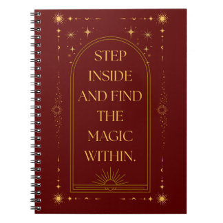Espiral Caderno Entre e Descubra a Magia Interior
