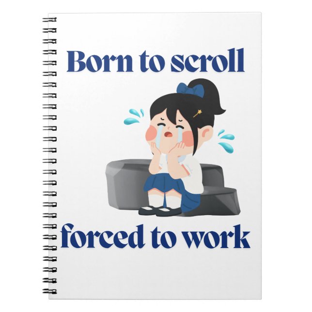 ESPIRAL CADERNO ESCOLAR ENGRAÇADO PARA ESTUDANTES (Frente)
